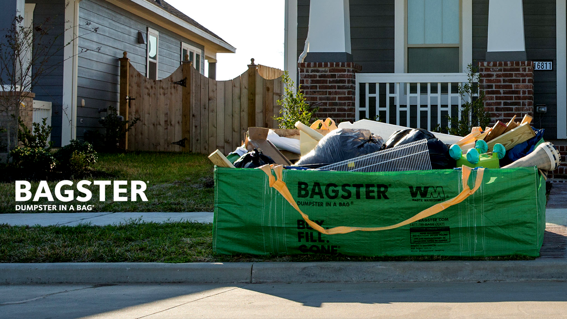 Waste Management Bagster Dumpster In A Bag Green : Target